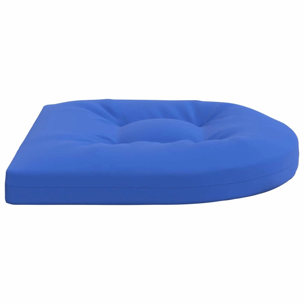 Cuscini per Sedia in 4 Pezzi 4 pz 100% Poliestere Blu Reale 945326