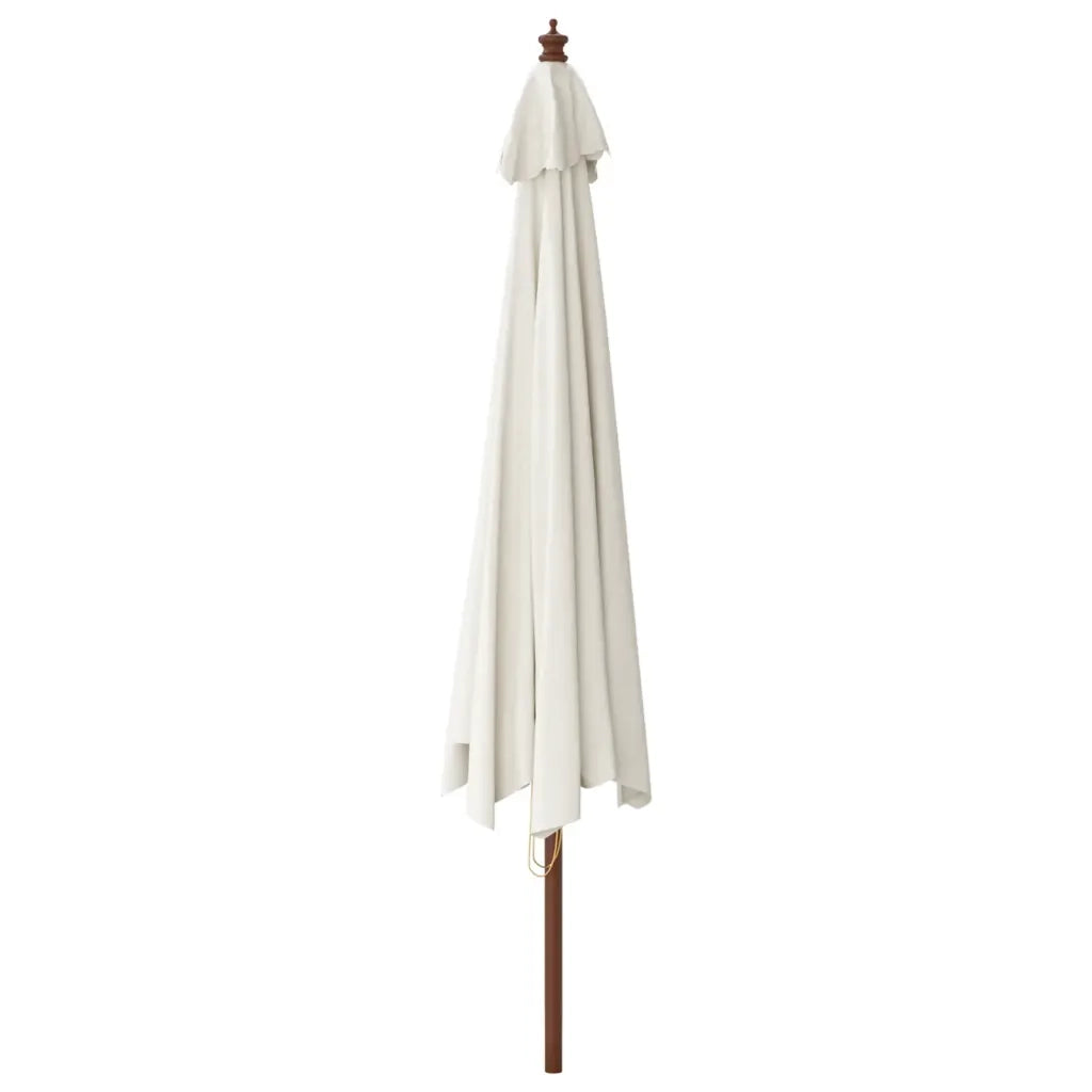 Ombrello | Parasolne da Giardino con Palo in Legno Sabbia 400x273 cm