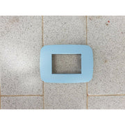 Trade Shop - Placca Placchetta Placchette Compatibili Per Serie Axolute Bticino Colorate Fori - Azzurro -3 Fori     -