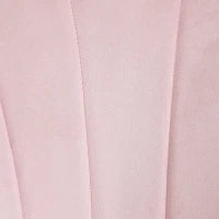 Poltrona da Salotto a Conchiglia Stile Vintage in Velluto con Gambe Dorate Rosa