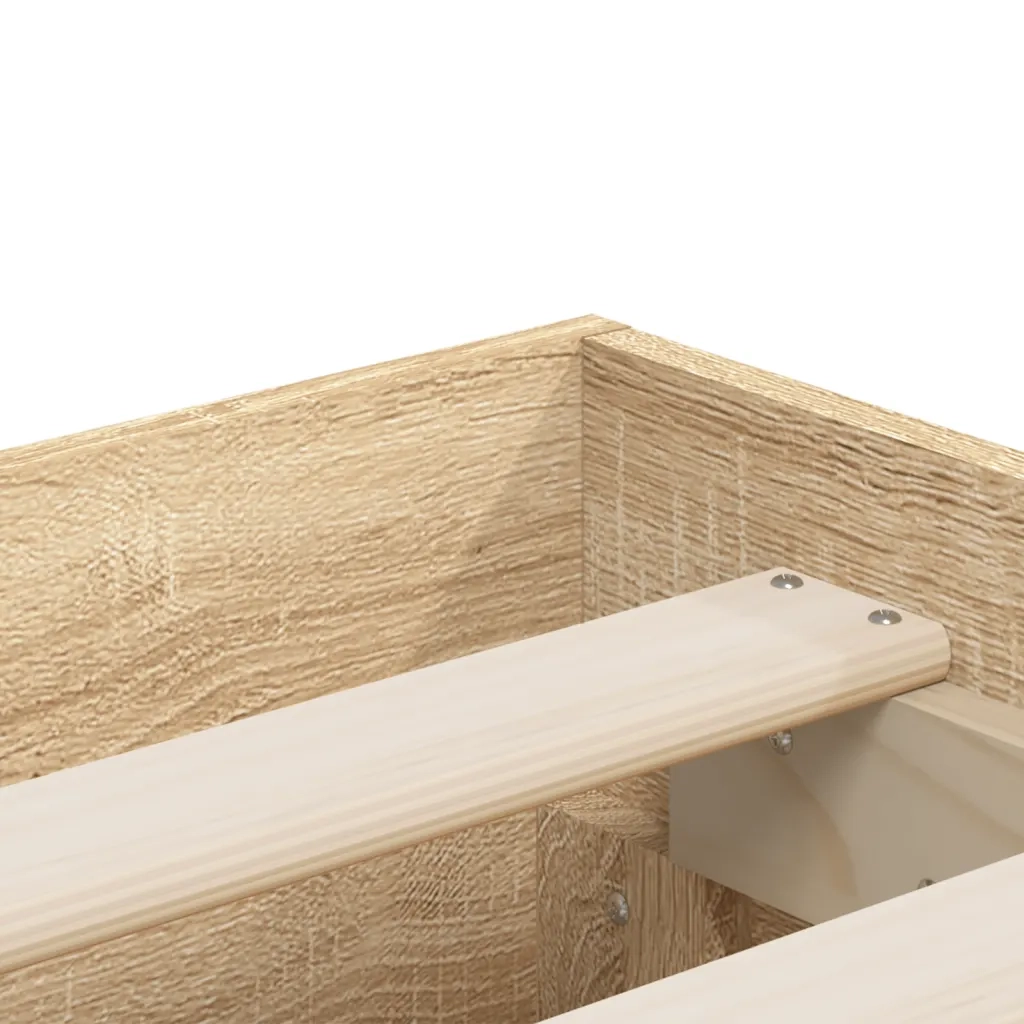 Giroletto Cassetti Rovere Sonoma 140x190 cm Legno Multistrato 3207303