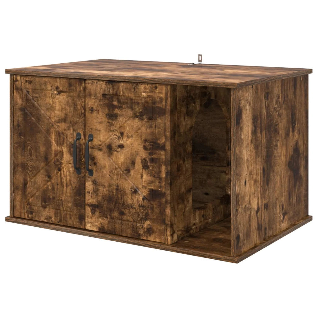 Casa per Gatti Rovere fumé 85 x 55 x 50 cm Legno multistrato