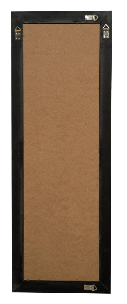 Biscottini Specchio Specchiera Impero da parete e appendere verticale/orizzontale L50xPR4xH140 cm finitura argento e nero anticato