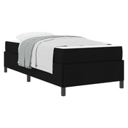 Letto singolo | Letto per adulti | Letto a molle Nero 80 x 200 cm Tessuto