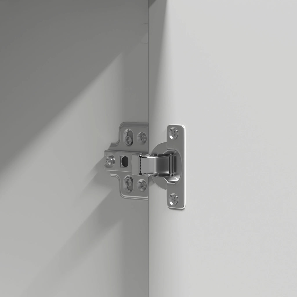 Toeletta con Luci LED Bianca 102x33x135 cm