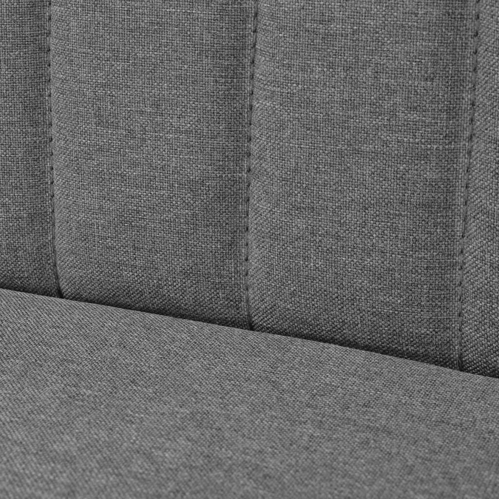 Divano 117 x 55,5 x 77 cm tessuto grigio chiaro 02_0019481