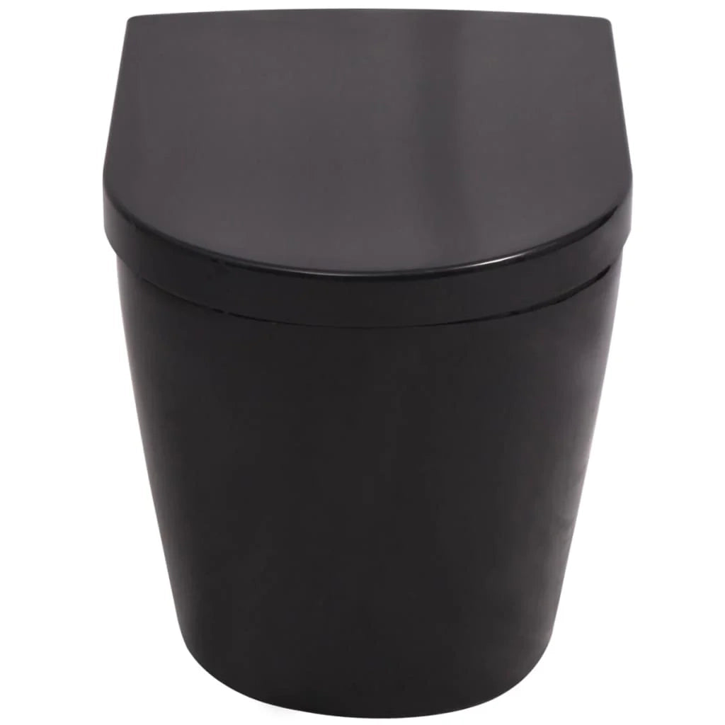 Copriwater bagno in ceramica a parete vaso sospeso nero 02_0003573