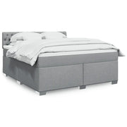 Giroletto a Molle con Materasso Grigio Chiaro180x200 cm Tessuto 3285974