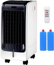 Raffreddatore d’Aria 75 W, 3 in 1 Air Cooler & Ventilatore & Umidificatore, 3 Modalità, 3 Velocità Regolabili, Timer 8 H, Serbatoio Acqua 6L, Telecomando, per Salone, Camera da Letto, Ufficio