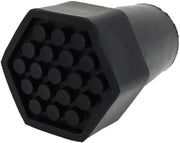 Set di Protezioni in Gomma da 4 - Piastrine Pesanti a 6 Viti - Diametro 22mm - Presa Antiscivolo - Rinforzate con Anello Metallico - Sicure e Stabili - Cacciaviti