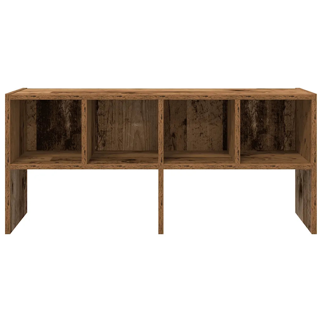Scarpiera Impilabile Legno Antico 89,5x30x40 cm 858853