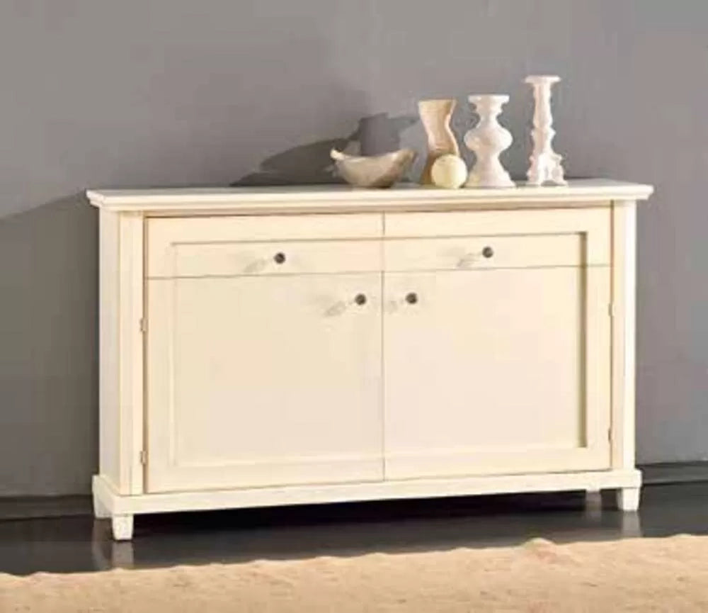 Madia credenza in legno 2 porte  avorio l.150 p.40 h.90 - Mobili 2G