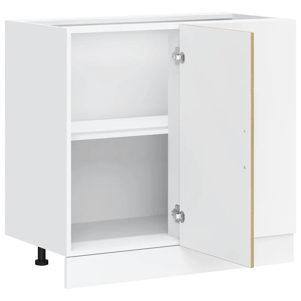 Mobile Base Lavello "Lyon"-Armadietto da bagno Rovere Sonoma in Legno Multistrato