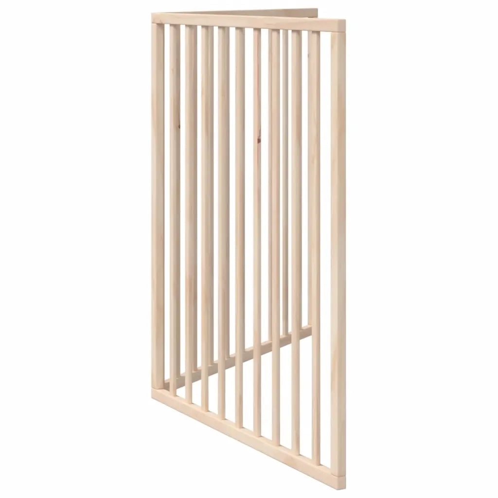 vidaXL Cancello per Cani Pieghevole 2 Pannelli 160 cm Legno di Pioppo