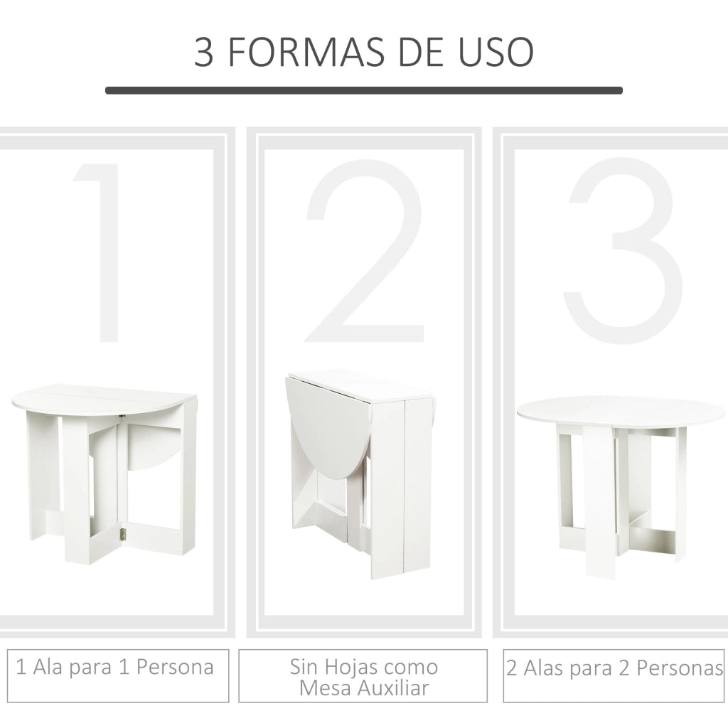 Tavolo pieghevole da pranzo ¨C Xylo ¨C bianco 104x76x73,7 cm 2-4 persone