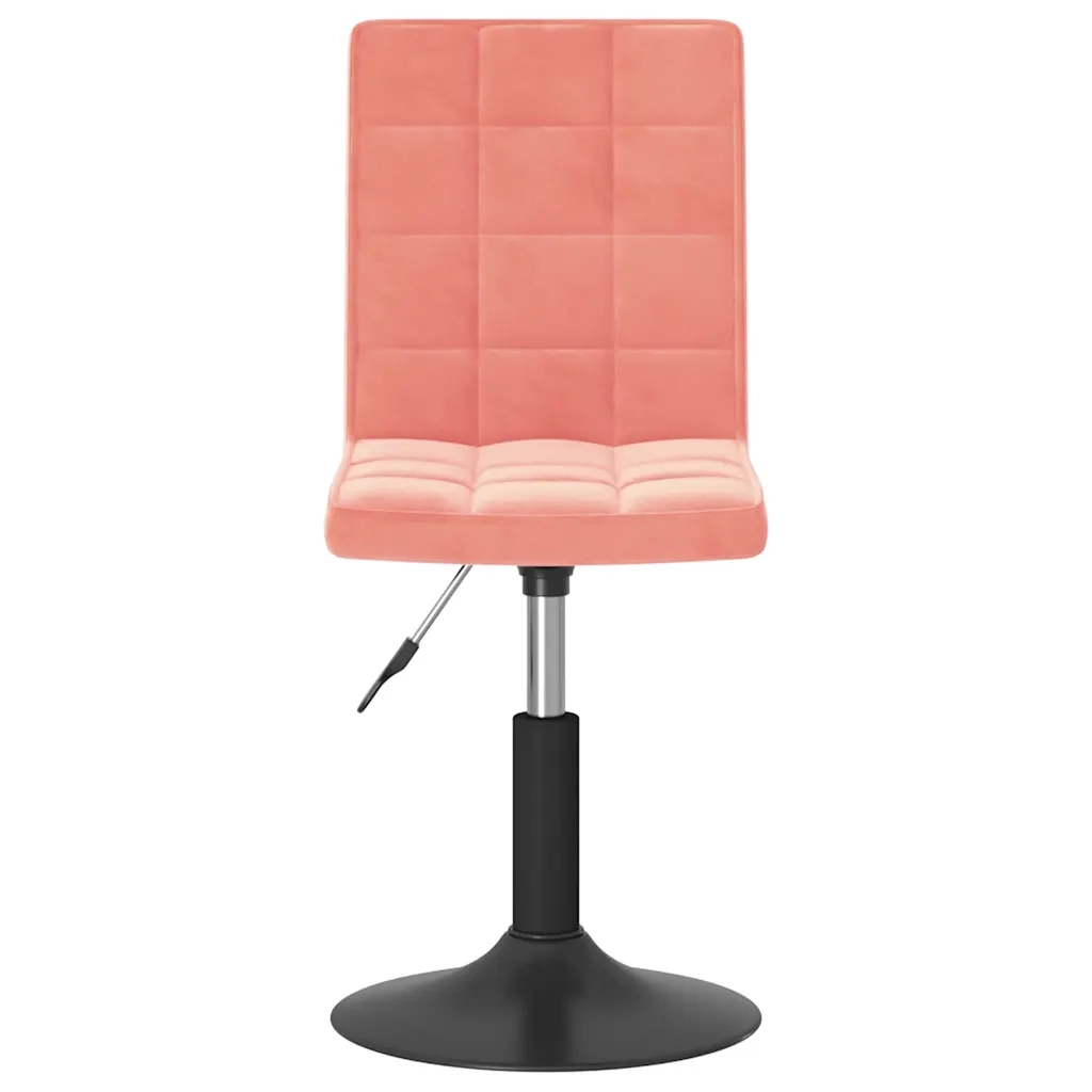 Sedie da Pranzo Girevoli 2 pz Rosa in Velluto 335746