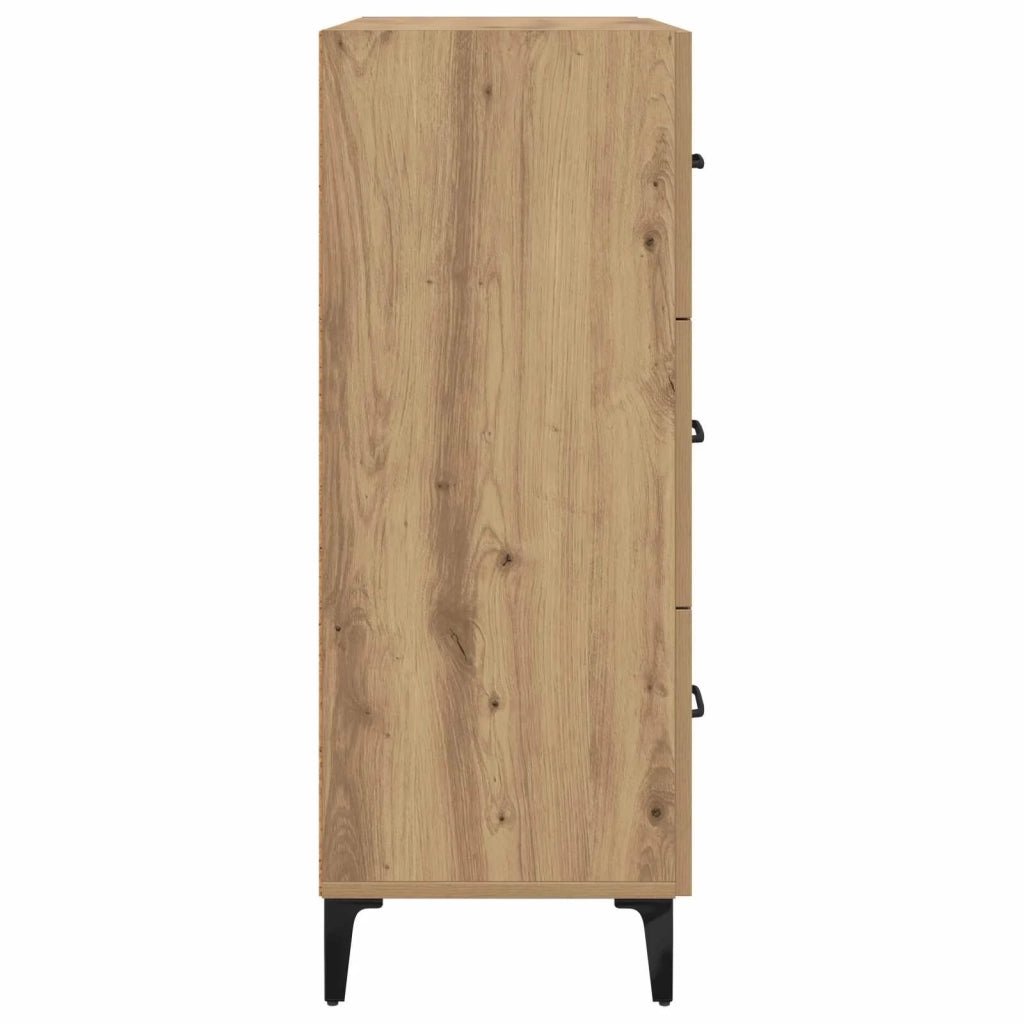 Credenza con cassetto Rovere artigianale 69,5 x 34 x 90 cm