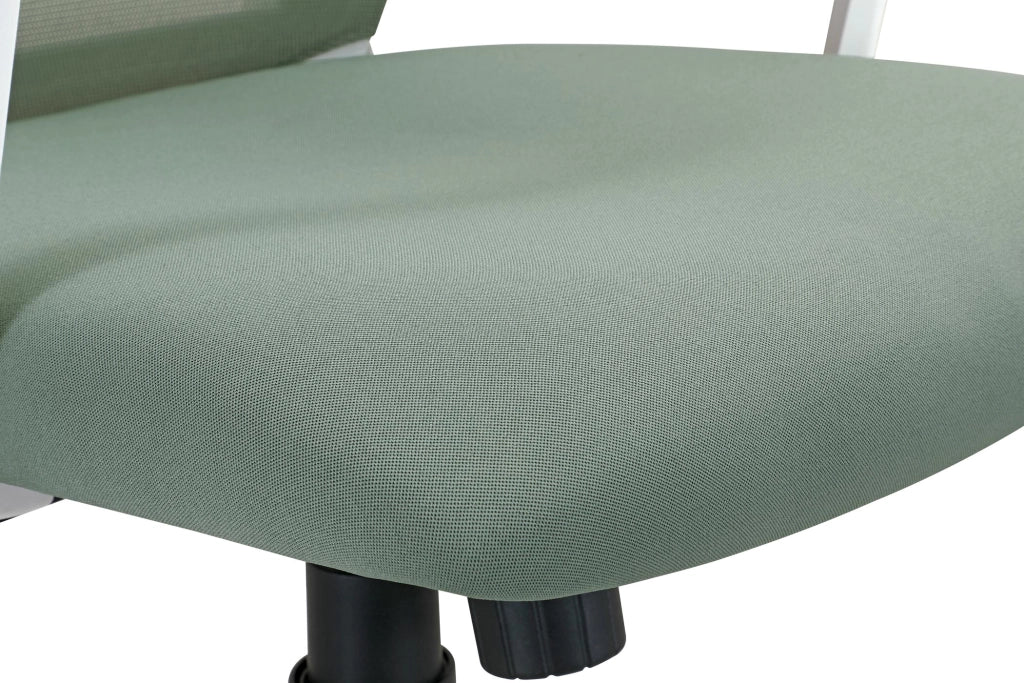 Sedia studio Hispanohogar altezza regolabile in tessuto verde