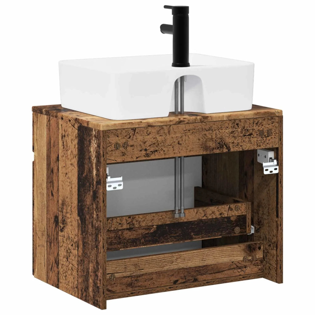 Set di mobili per il bagno Legno antico Legno ingegnerizzato 3404298