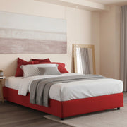 Letto Matrimoniale Apel, Letto Matrimoniale Materasso Incluso Made in Italy, Rosso
