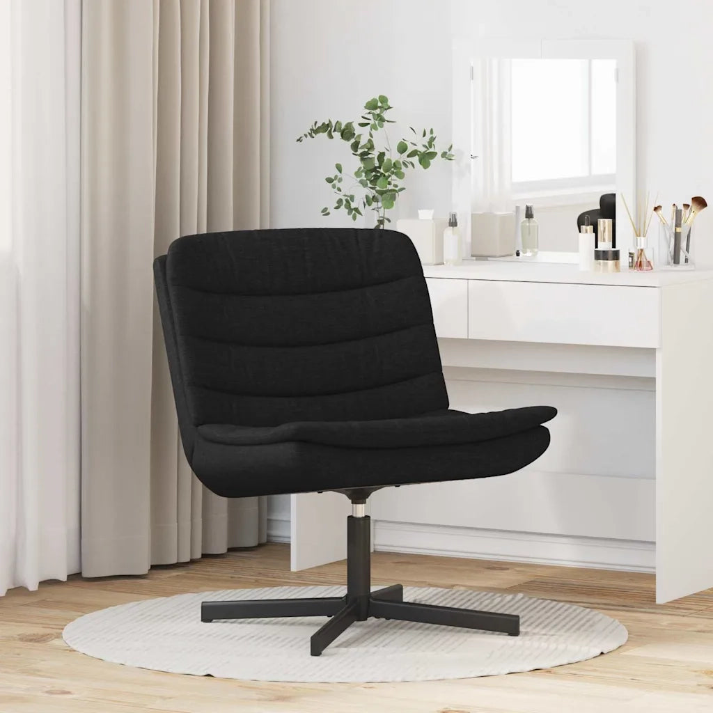 Sedia girevole Nero 63 x 75 x 76 cm Tessuto CFW9756728