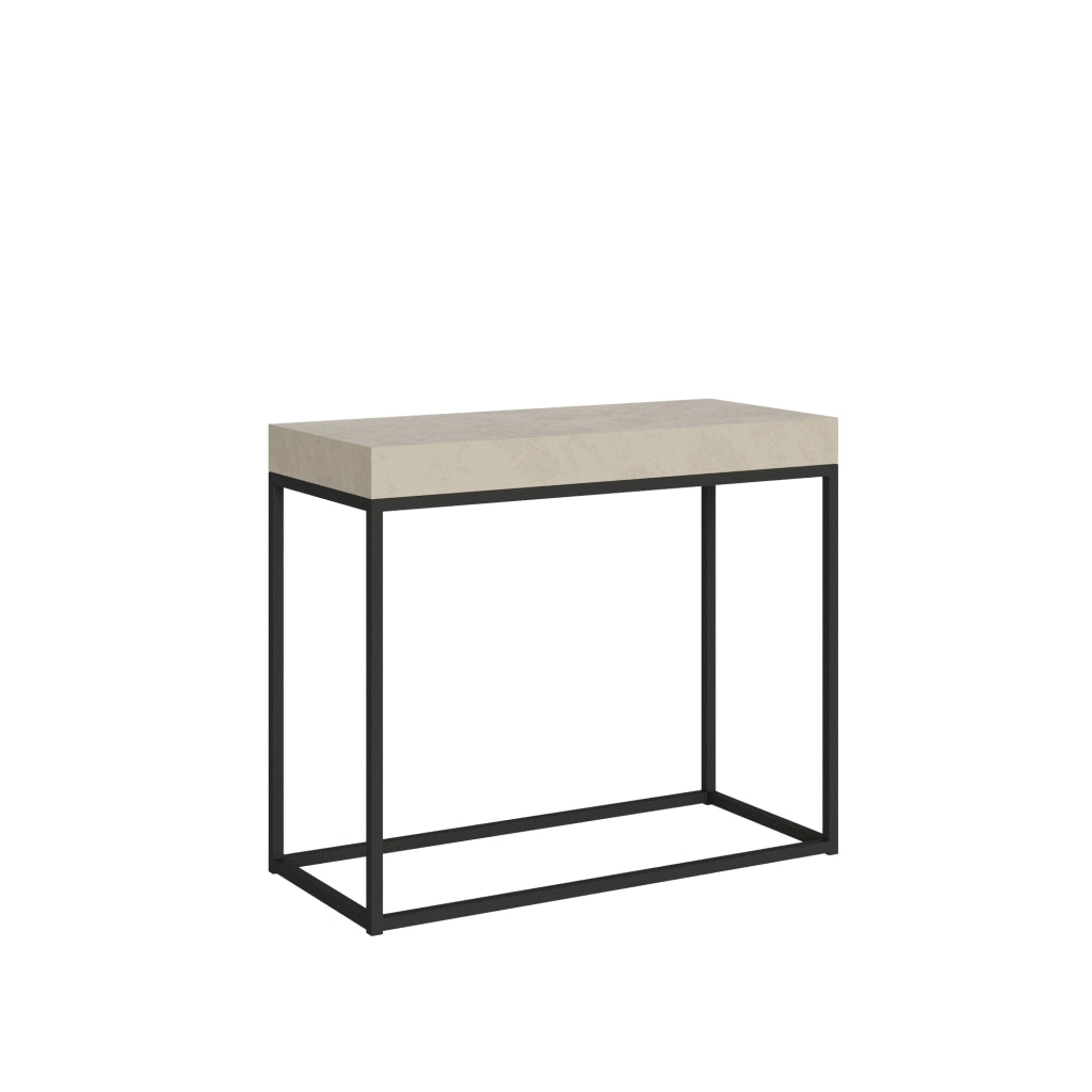 Consolle Allungabile 90-300x40x77 cm Nordica Cashmere Telaio Antracite