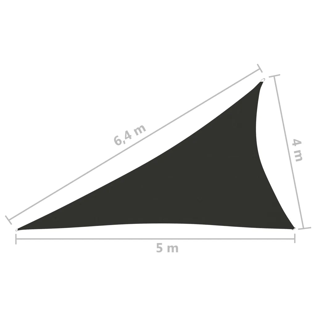 Vela Ombreggiante-Parasole a vela Oxford Triangolare 4x5x6,4 m Antracite