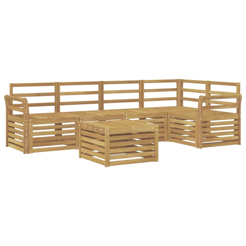 Set di divani da esterno 6 pcs Bianco 59 x 59 x 37 cm 3391874