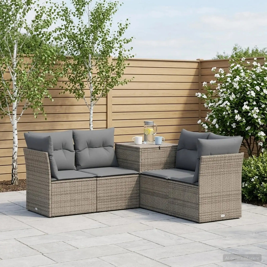 Set di divani 5 pz Grigio e Grigio Scuro 3447838
