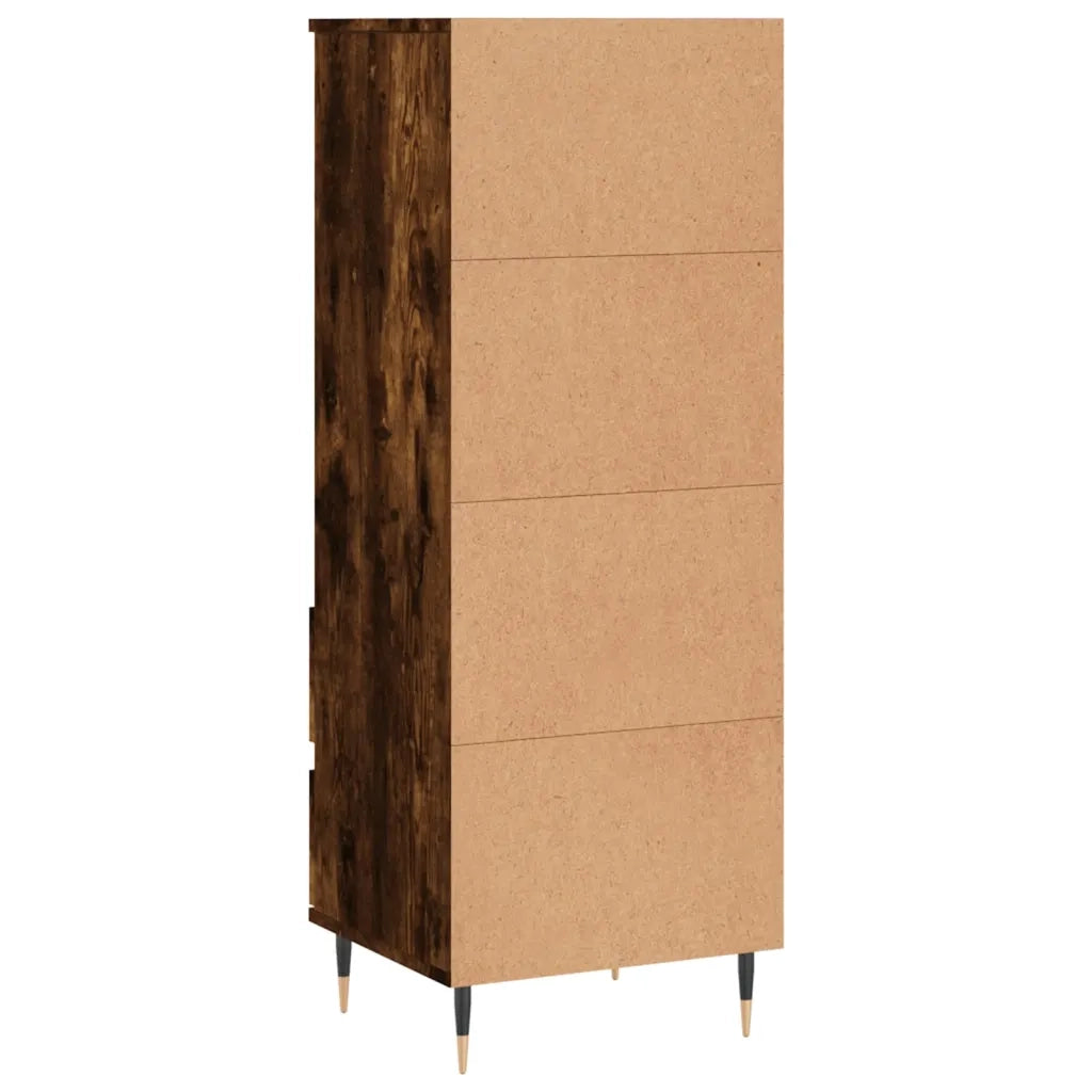 Credenza-Buffet-Armadio da cucina Rovere Fumo 40x36x110 cm in Legno Multistrato 368726