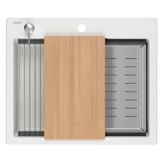 Lavello In Granito Kurt 110 Workstation White