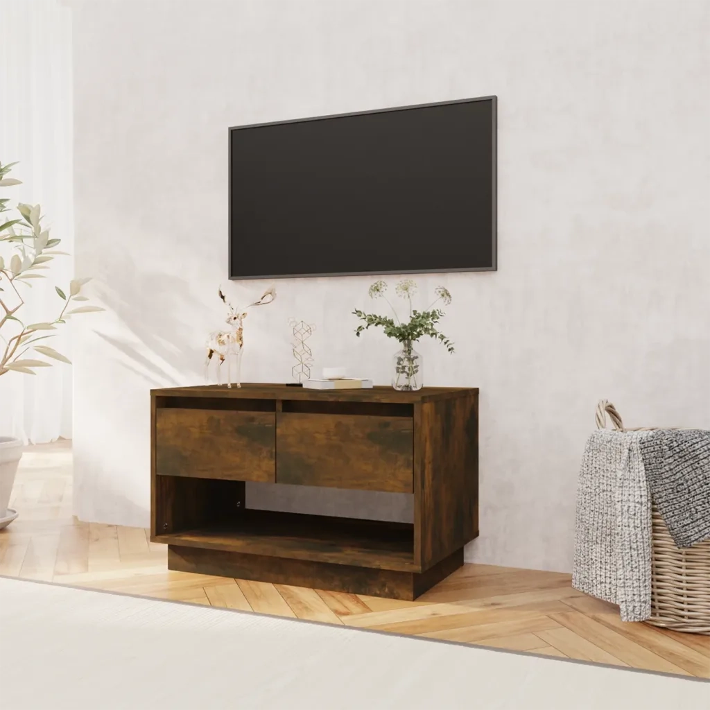 Mobile TV-Credenza per TV-Console TV Rovere Fumo 70x41x44 cm in Truciolato