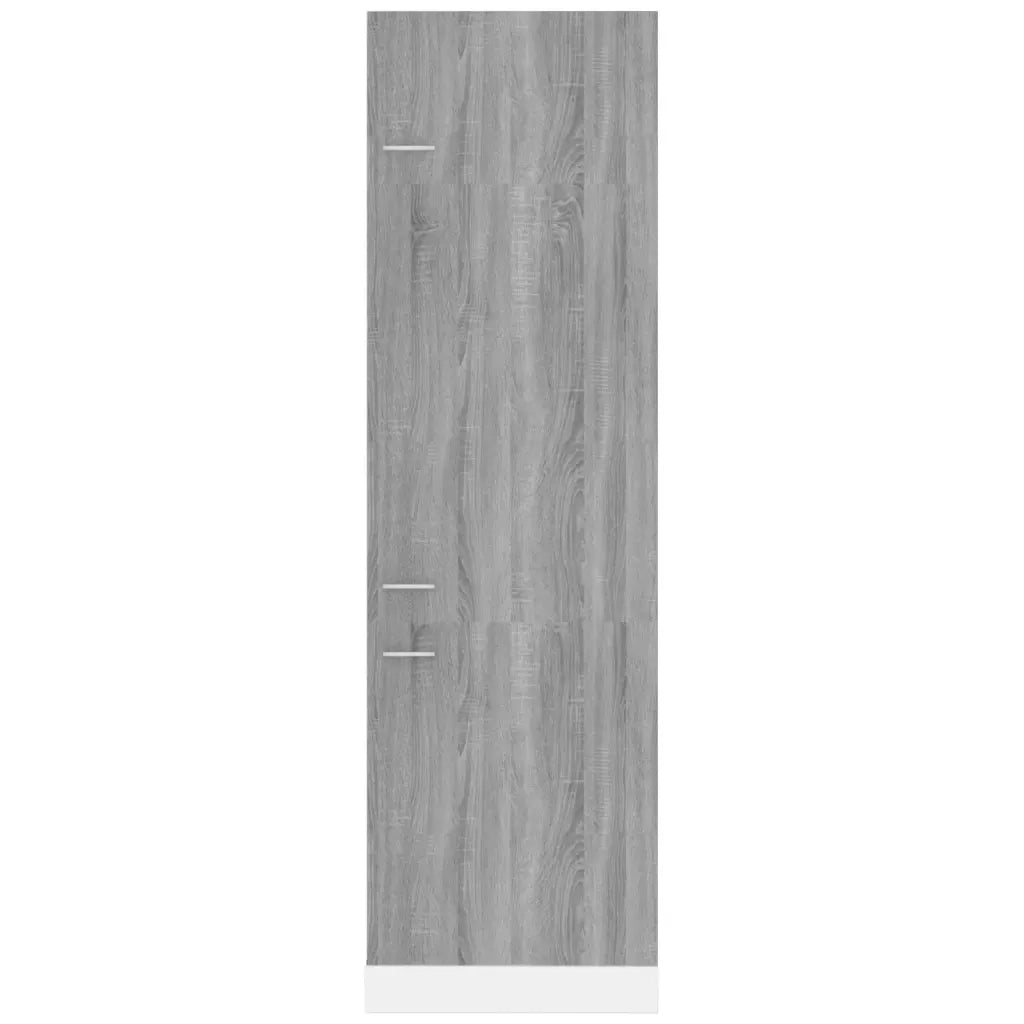 Armadio per Frigo Grigio Sonoma 60x57x207 cm Legno Multistrato cod mxl 78315