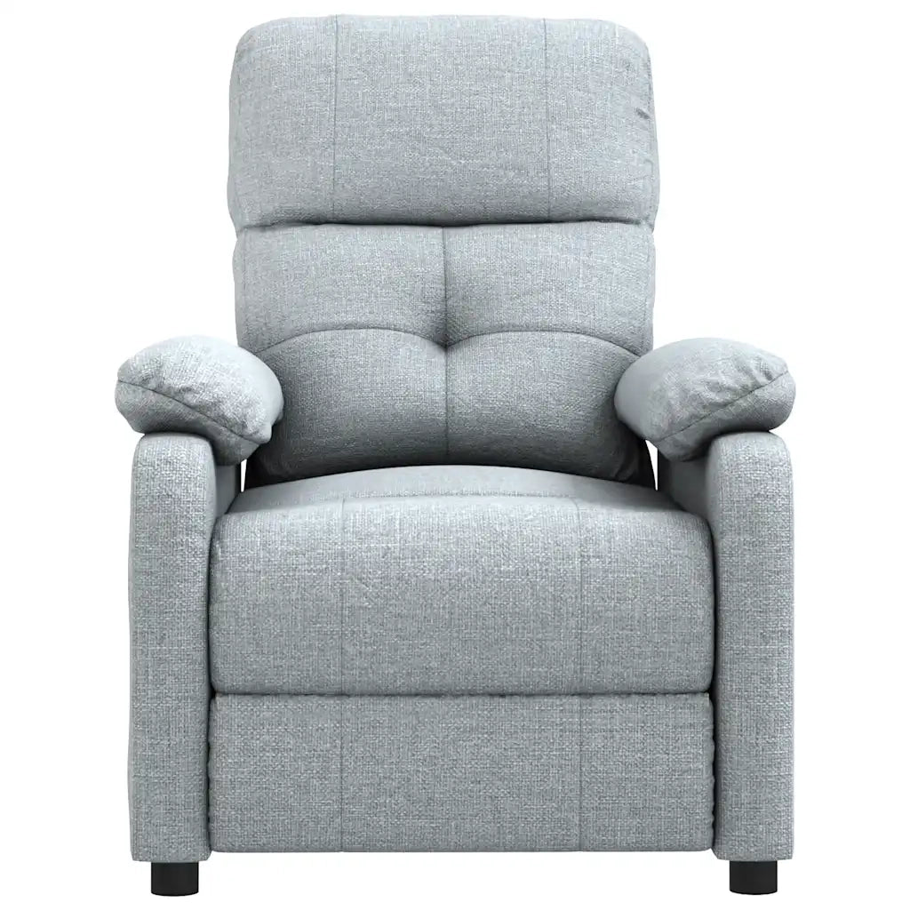 Poltrona Reclinabile Grigio Chiaro in Tessuto cod mxl 13590