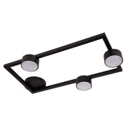 Plafoniera moderna nera rettangolare 3xGX53 Frame Sigma