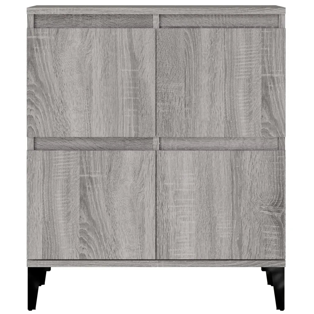 Credenze 2pz Grigio Sonoma 60x35x70 cm in Legno Multistrato 3185765