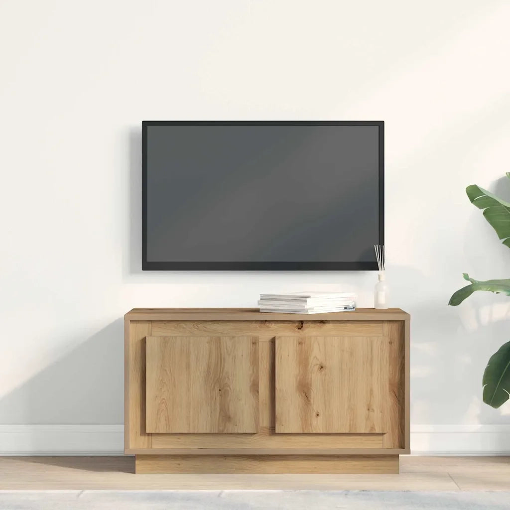 Mobile TV rovere artigianale 80 x 35 x 45 cm Legno multistrato 862129
