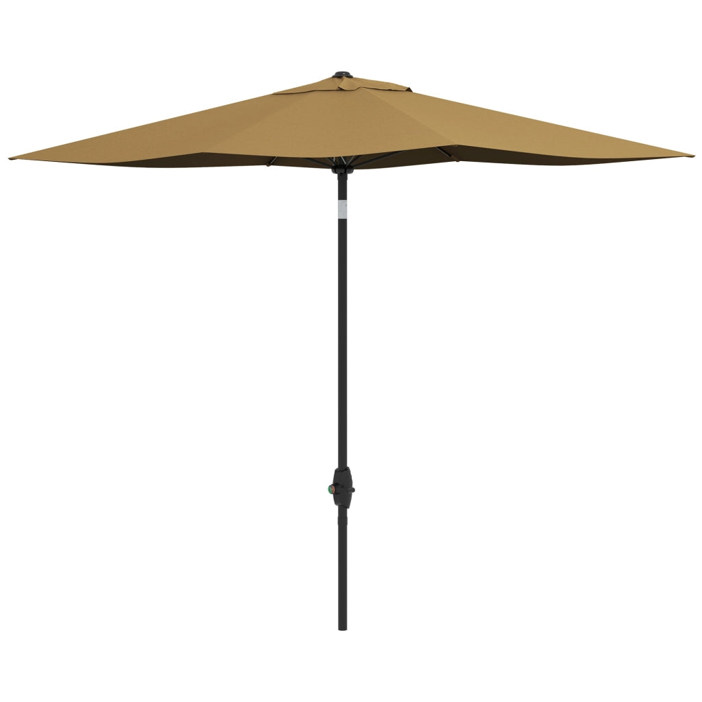 Parasole rettangolare inclinabile ¨C zephmum ¨C marrone 2x3 m