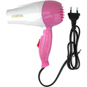 Trade Shop - Phon Asciugacapelli Da Viaggio Pieghevole Portatile Vn-658 1000 Watt 2 Velocità -