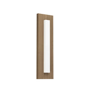 Applique Esterno Contemporanea Bitetto Acciaio Marrone Policarbonato Bianco Led