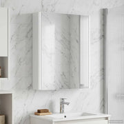 Mobiletto per specchio da bagno Bianco 43 x 11,5 x 60,5 cm