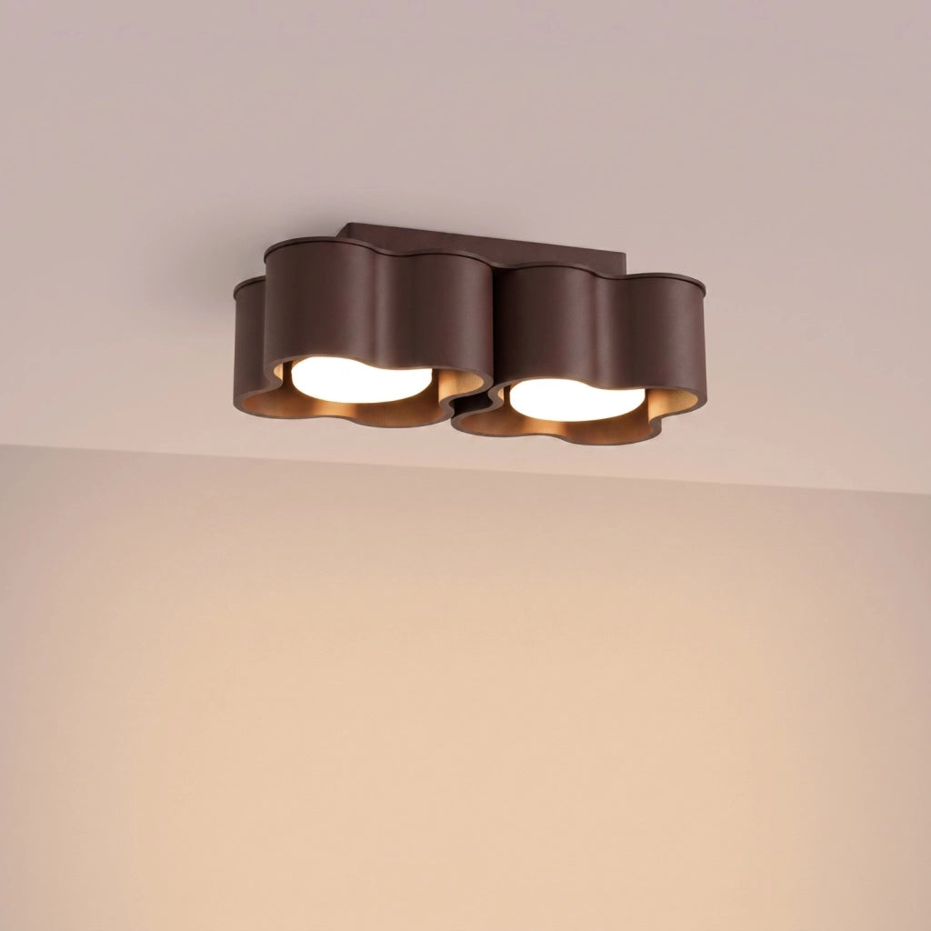 Plafoniera OVIO 2 marrone Gx53