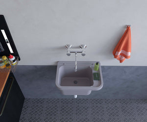 Lavatoio 60x34x21 cm in Polipropilene 17l Forlani Pilozzo 60 Grigio