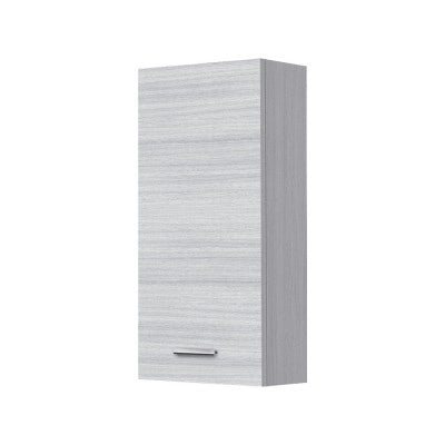 Pensile bagno sospeso 35 cm grigio con ripiano regolabile Desya