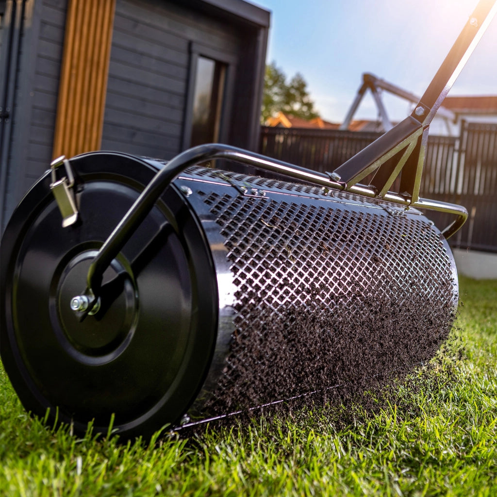 KADAX Seminatore da giardino a rete 80 cm 100 L