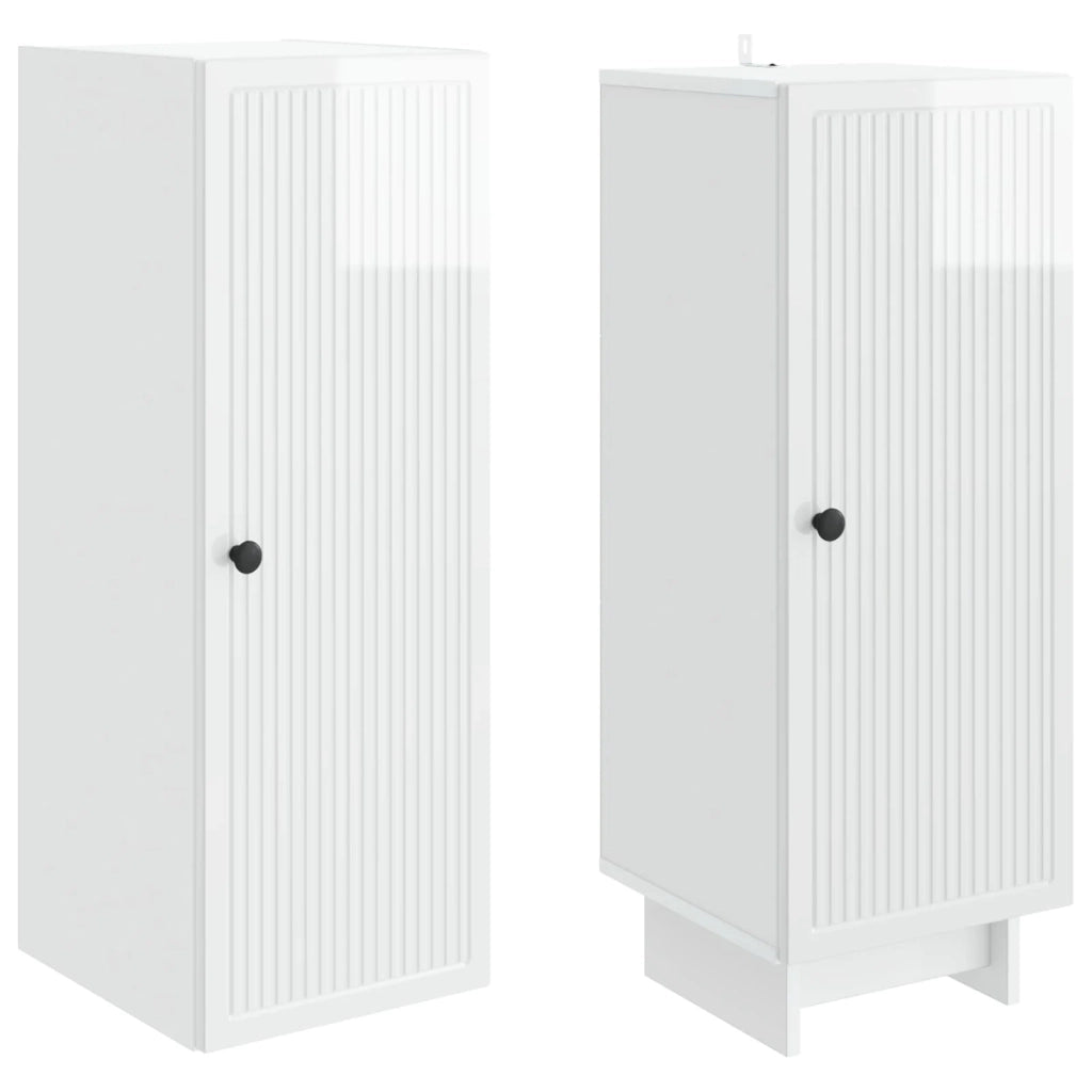 Set di armadi 2 pcs Bianco Lucido 34,5 x 33 x 90 cm 3416371