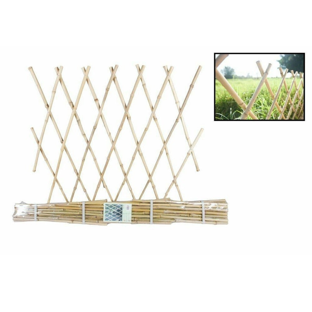 Trade Shop - Traliccio Bambù Rete Estensibile Piante Rampicanti Staccionata 180x120 Cm 129694 -