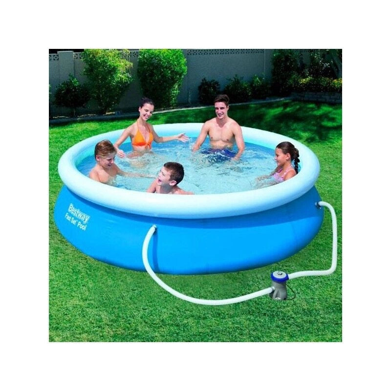 PISCINA GONFIABILE 305 X 76 CM AUTOPORTANTE FUORI TERRA POMPA FILTRO FAST SET