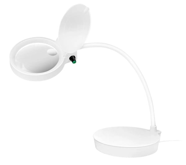 Lampada LED da Tavolo con Lente d'ingrandimento a 8 e 36 Diottrie Dimmerabile