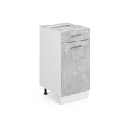 Vicco Base universale Calcestruzzo 40 cm con cassetto, senza piano di lavoro